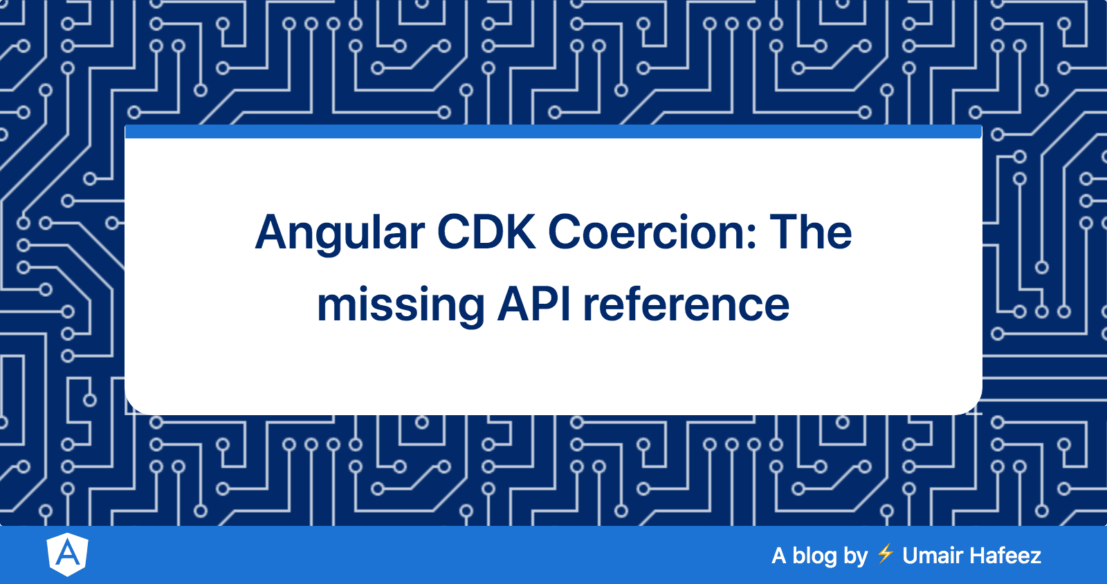 Angular CDK Coercion: The missing API reference